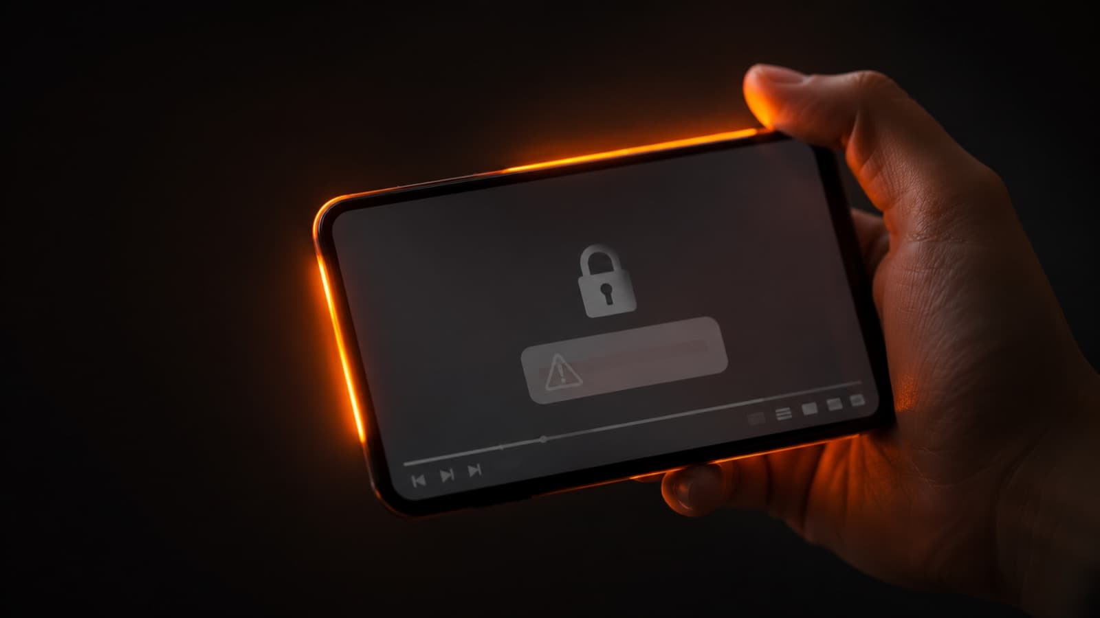 Vídeo bloqueado por reivindicação de Content ID numa tela de celular