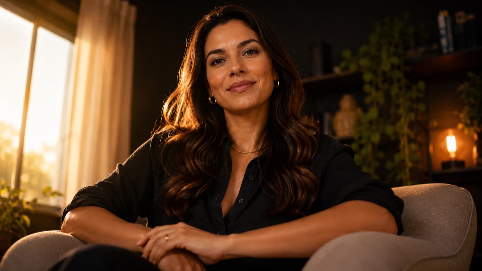 Câmera de baixo: a pessoa parece maior e poderosa
